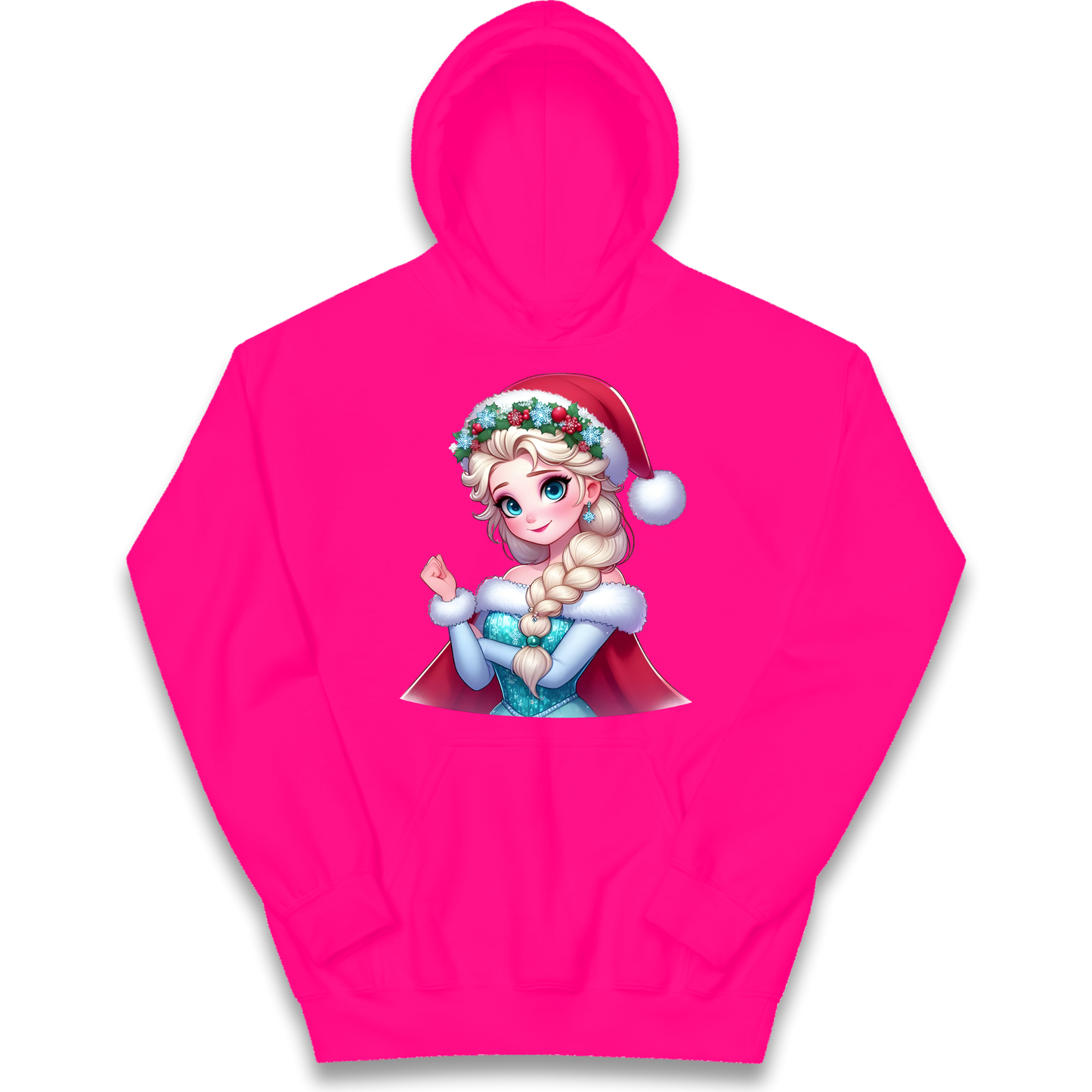 Elsa Frozen Santa kids hoodie