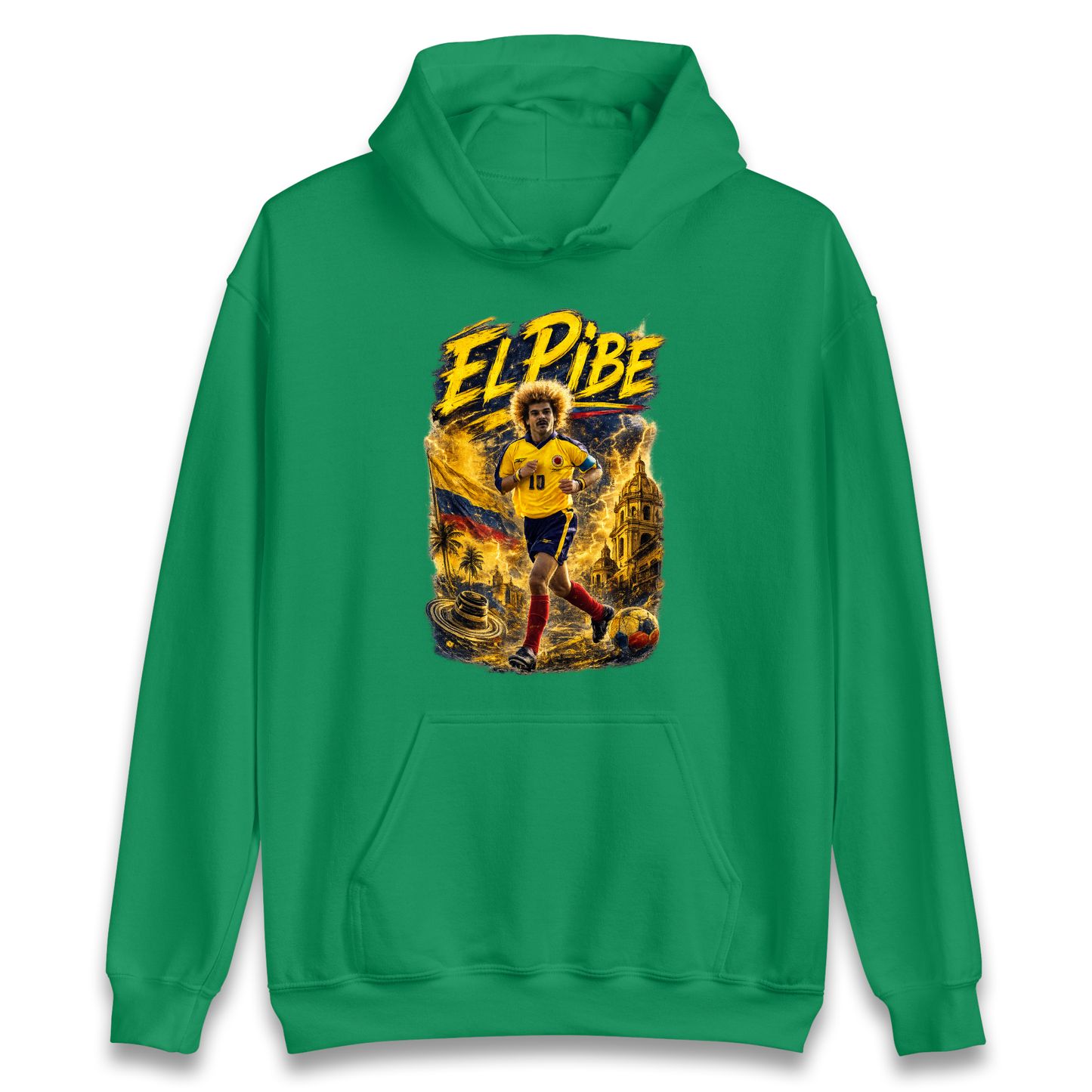 Carlos Valderrama Colombia Football Hoodie