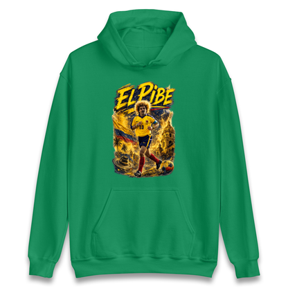Carlos Valderrama Colombia Football Hoodie