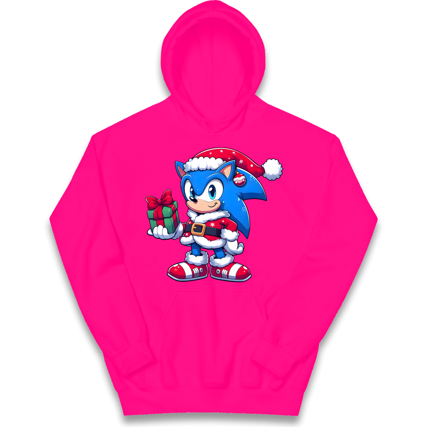 Sonic The Hedgehog Santa kids hoodie