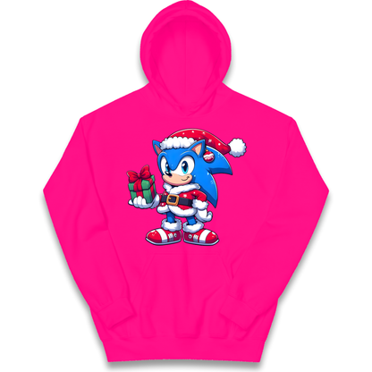 Sonic The Hedgehog Santa kids hoodie