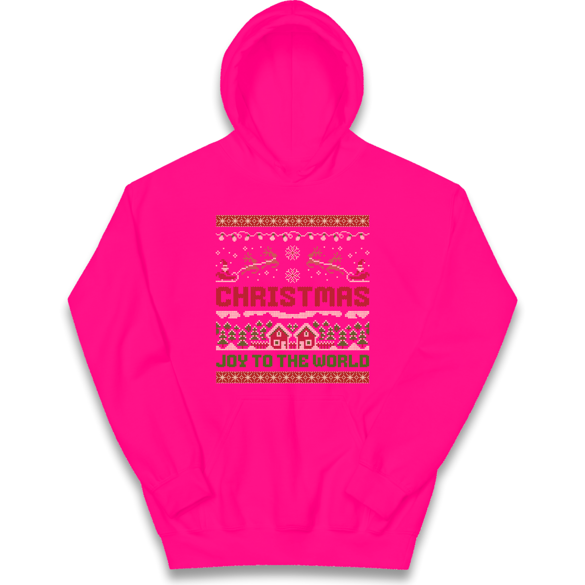 Christmas Joy to the World Christmas kids hoodie