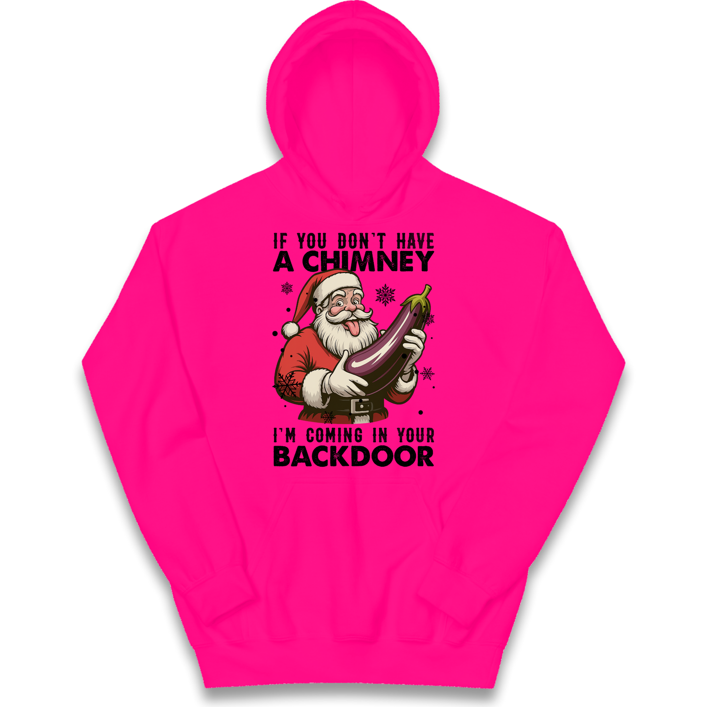 Santa Back Door Kids Hoodie