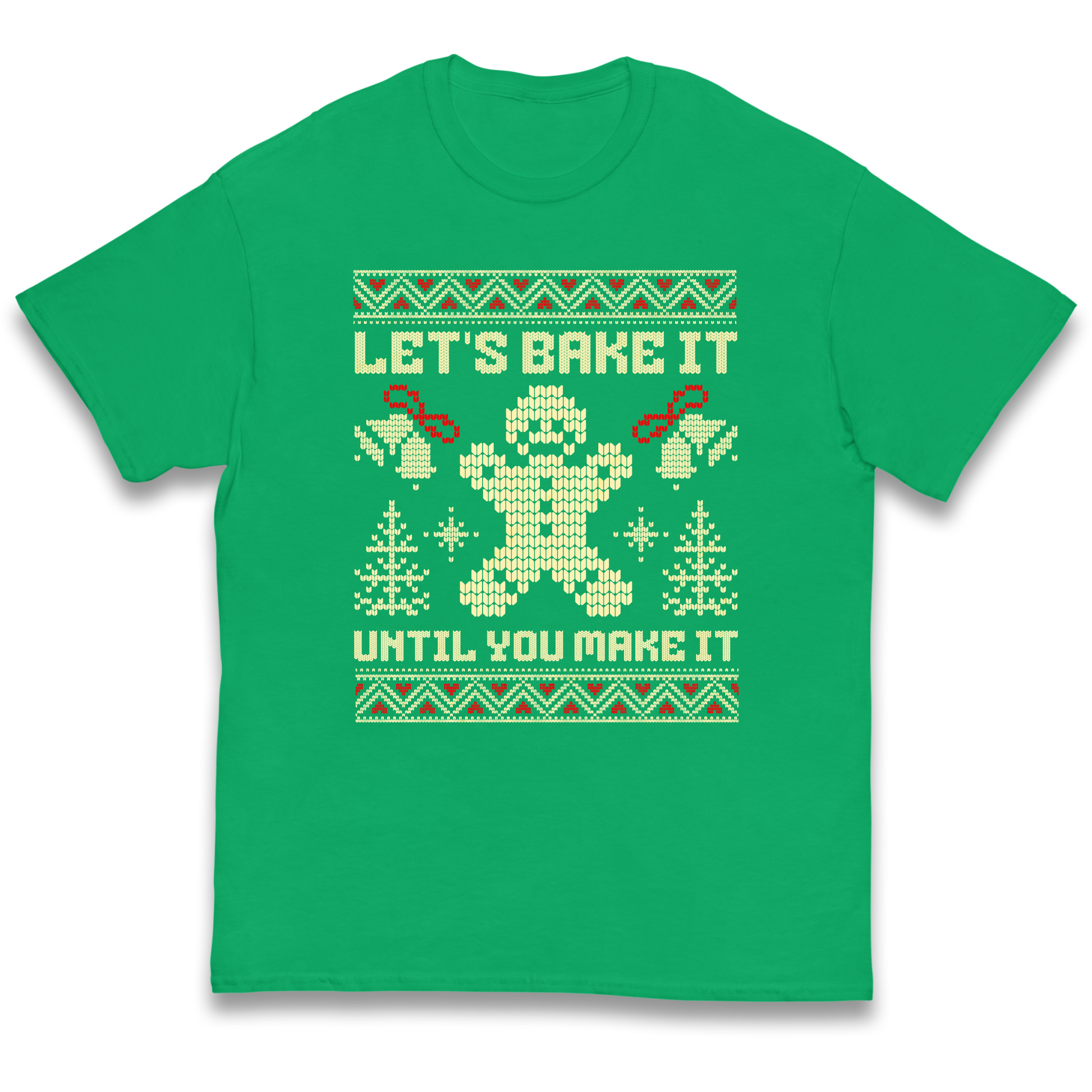 Lets Bake It Until You Make it Christmas kids t shirt