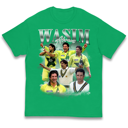 Wasim Akram kids t shirt