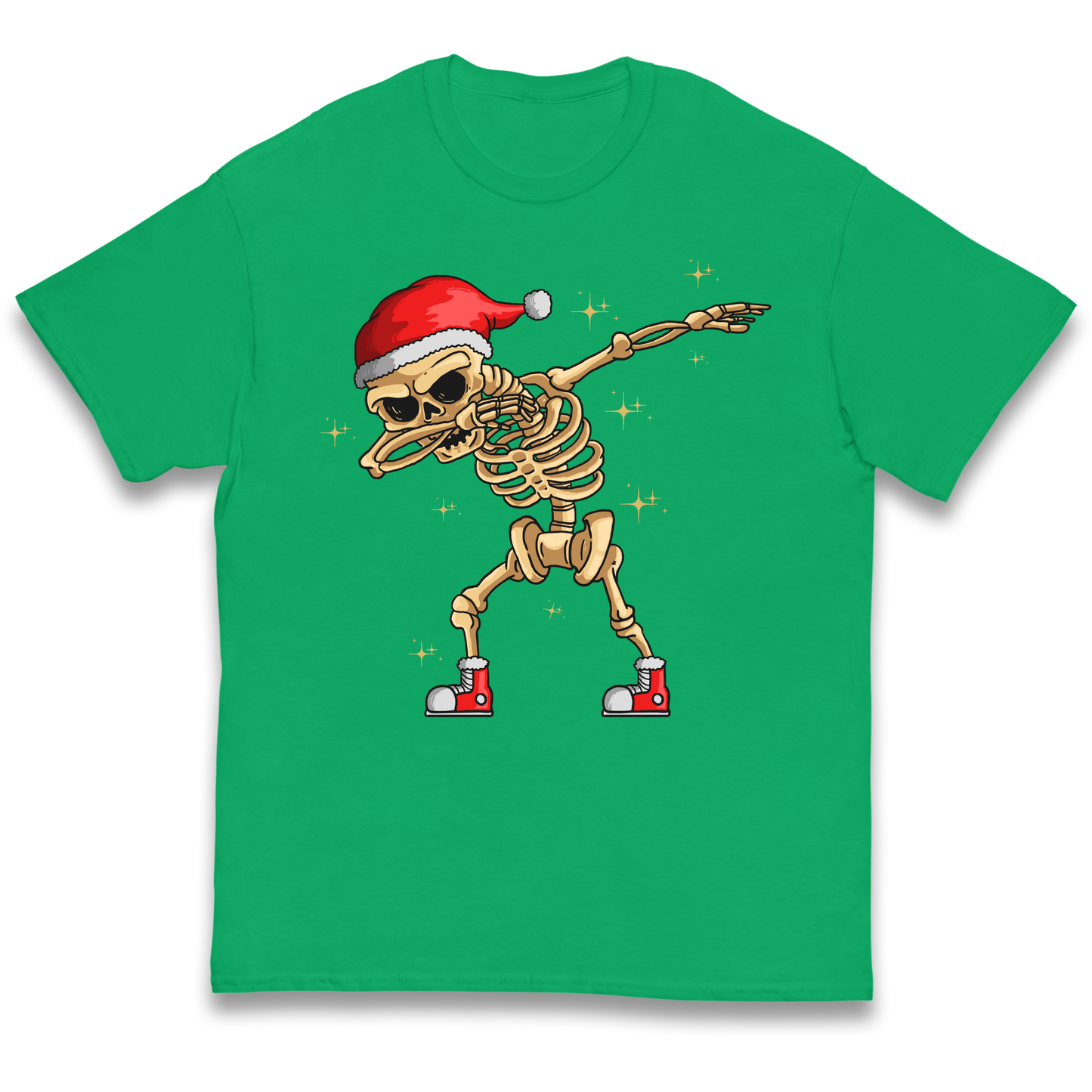 Santa Skellington Dabbing Christmas kids t shirt
