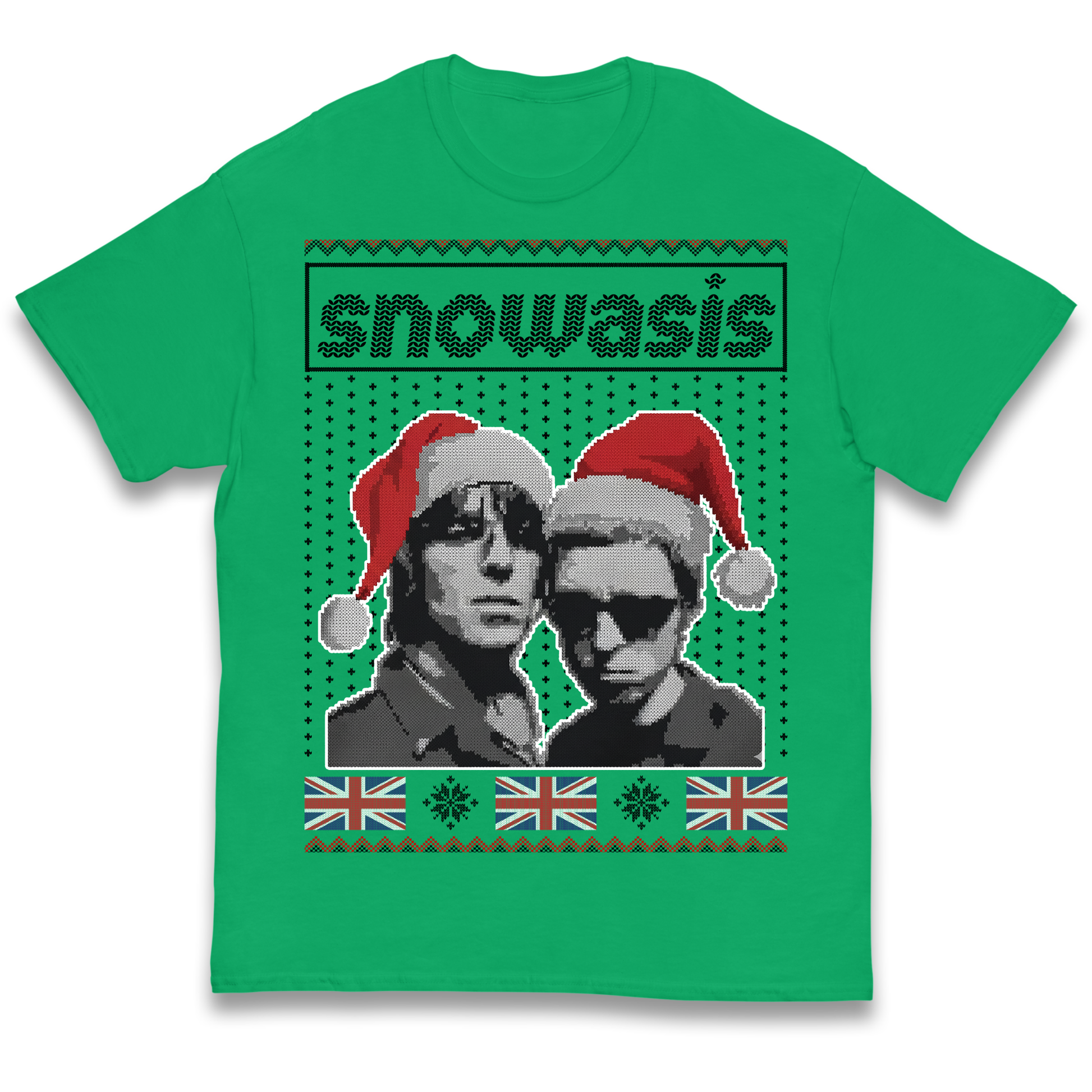 Snowasis Union Jack Christmas Kids T Shirt
