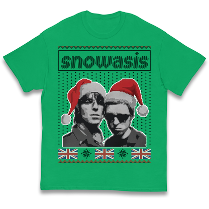 Snowasis Union Jack Christmas Kids T Shirt