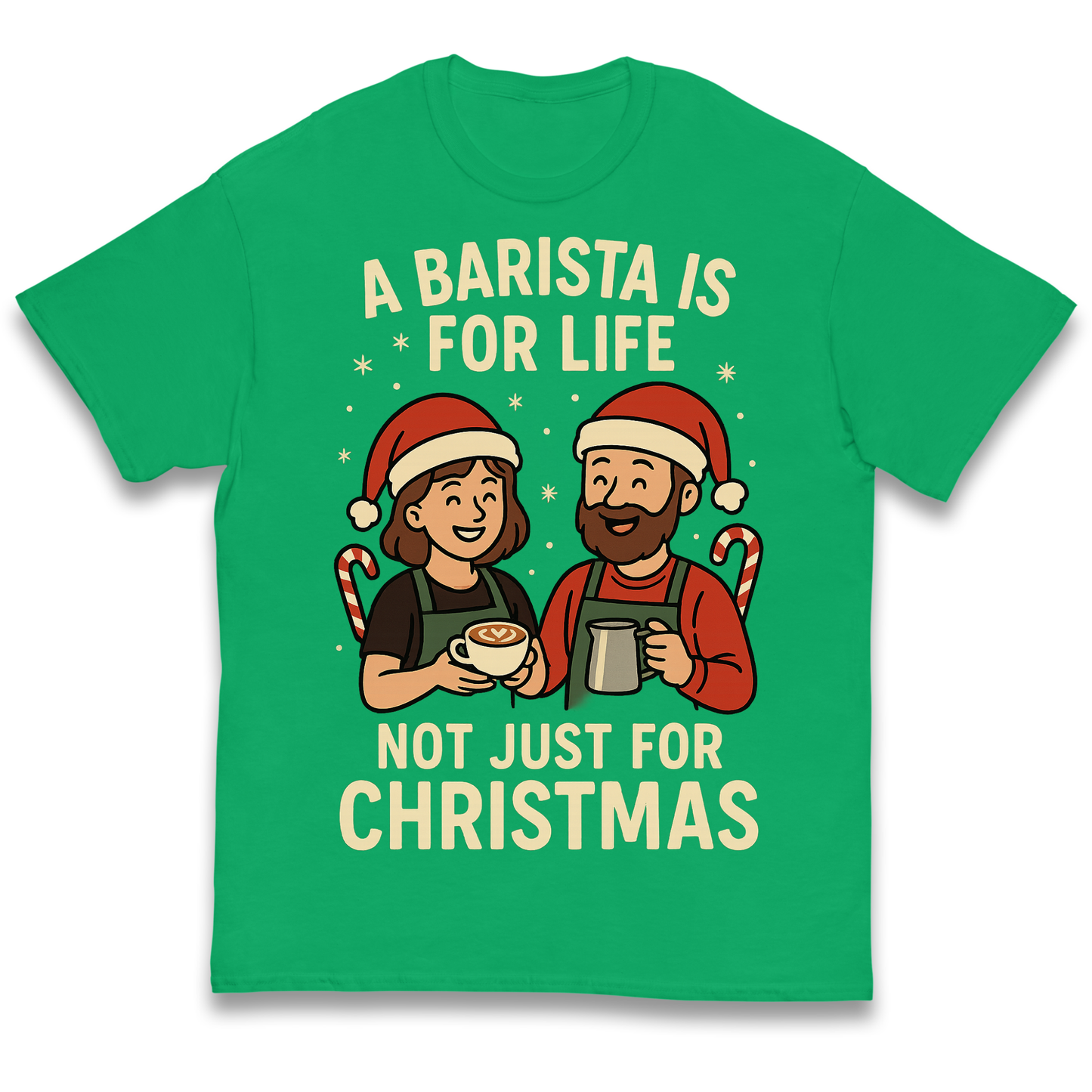Barista Christmas Kids T Shirt