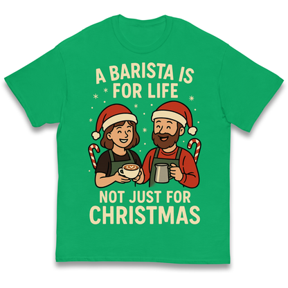 Barista Christmas Kids T Shirt