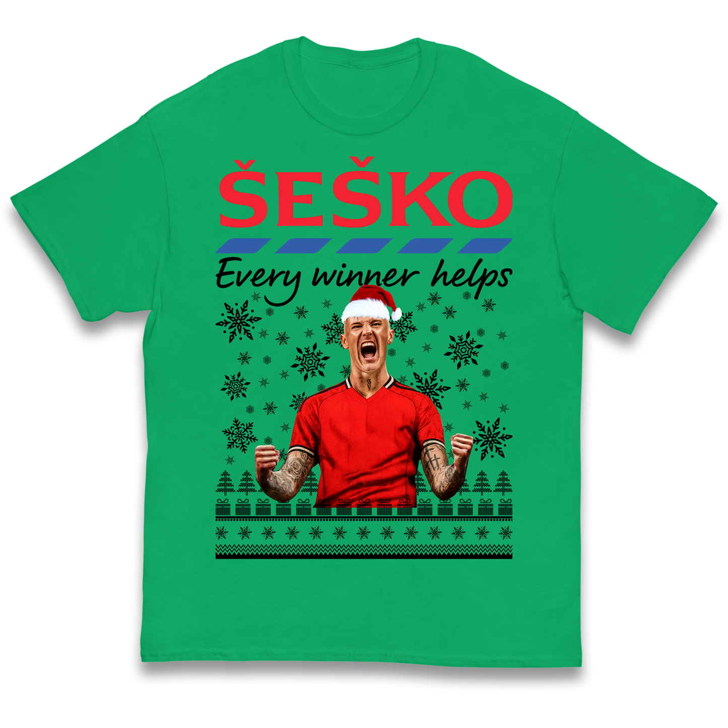 Benjamin Sesko Christmas Kids T Shirt
