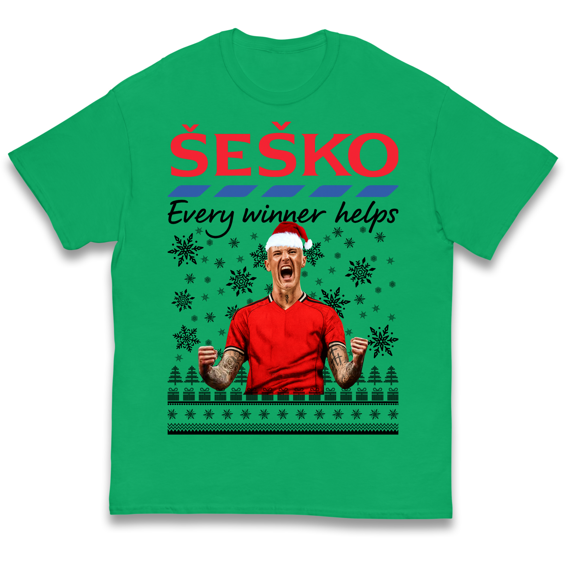 Benjamin Sesko Christmas Kids T Shirt