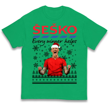 Benjamin Sesko Christmas Kids T Shirt