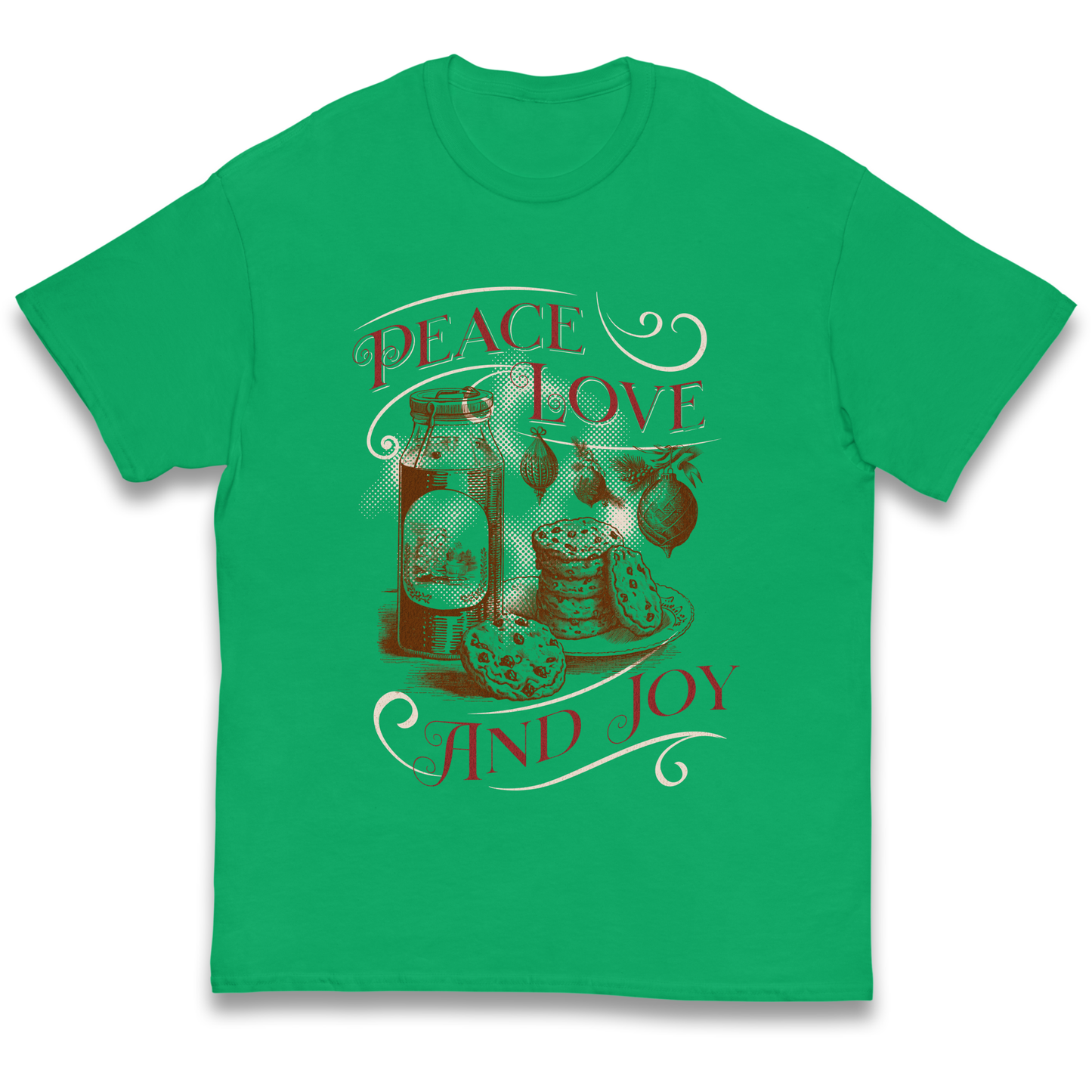 Peace Love And Joy Christmas kids t shirt
