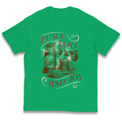 Peace Love And Joy Christmas kids t shirt