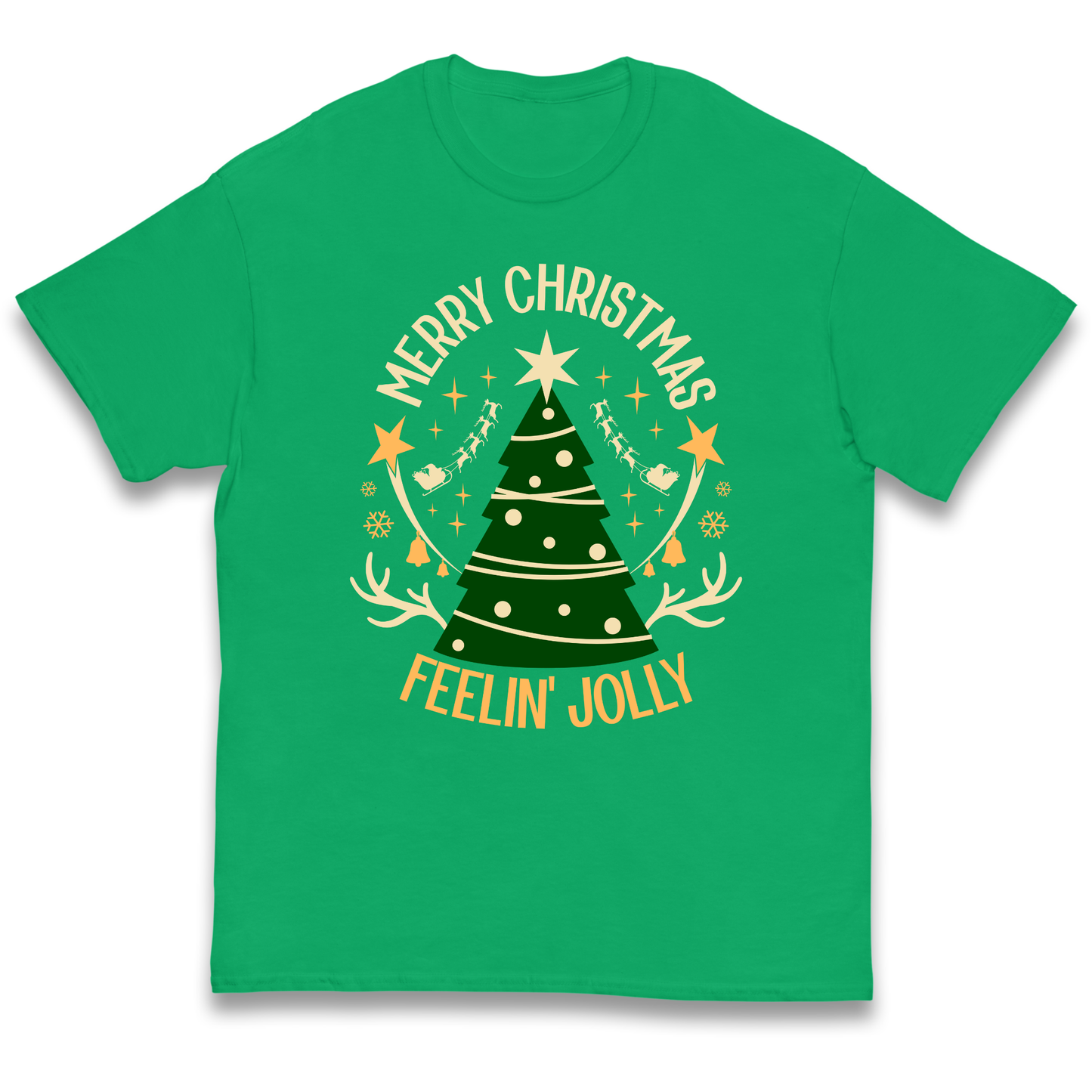 Merry Christmas Feeling Jolly Christmas kids t shirt
