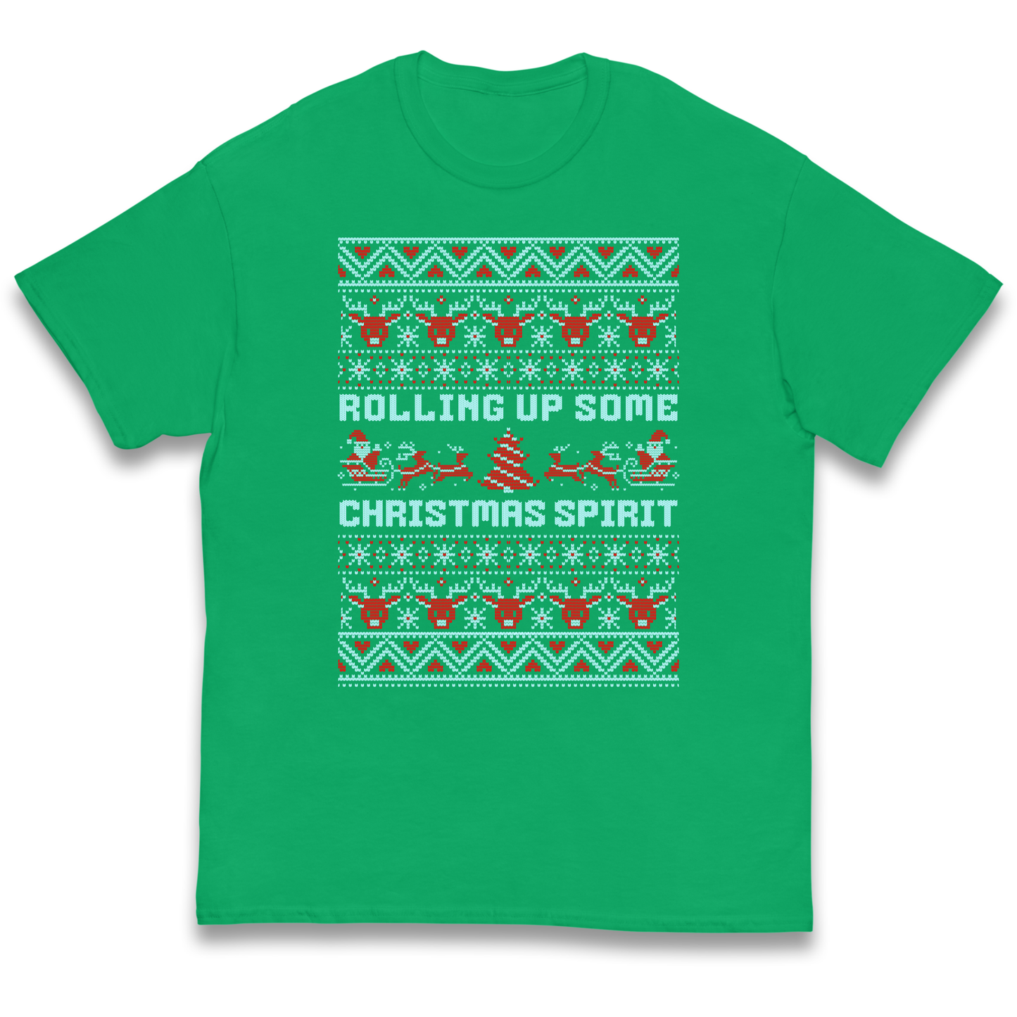 Rolling up Some Christmas Spirit kids t shirt