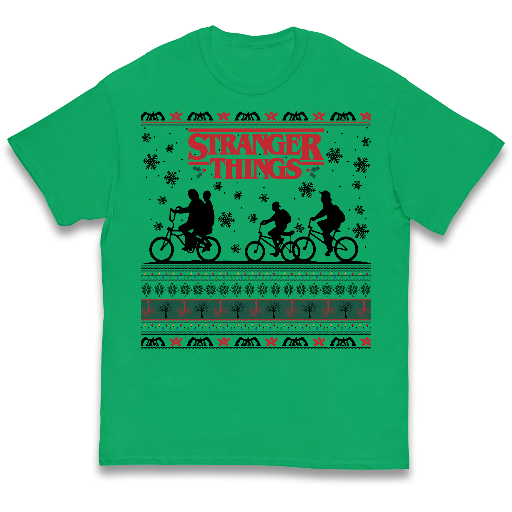 Stranger Things Christmas kids t shirt