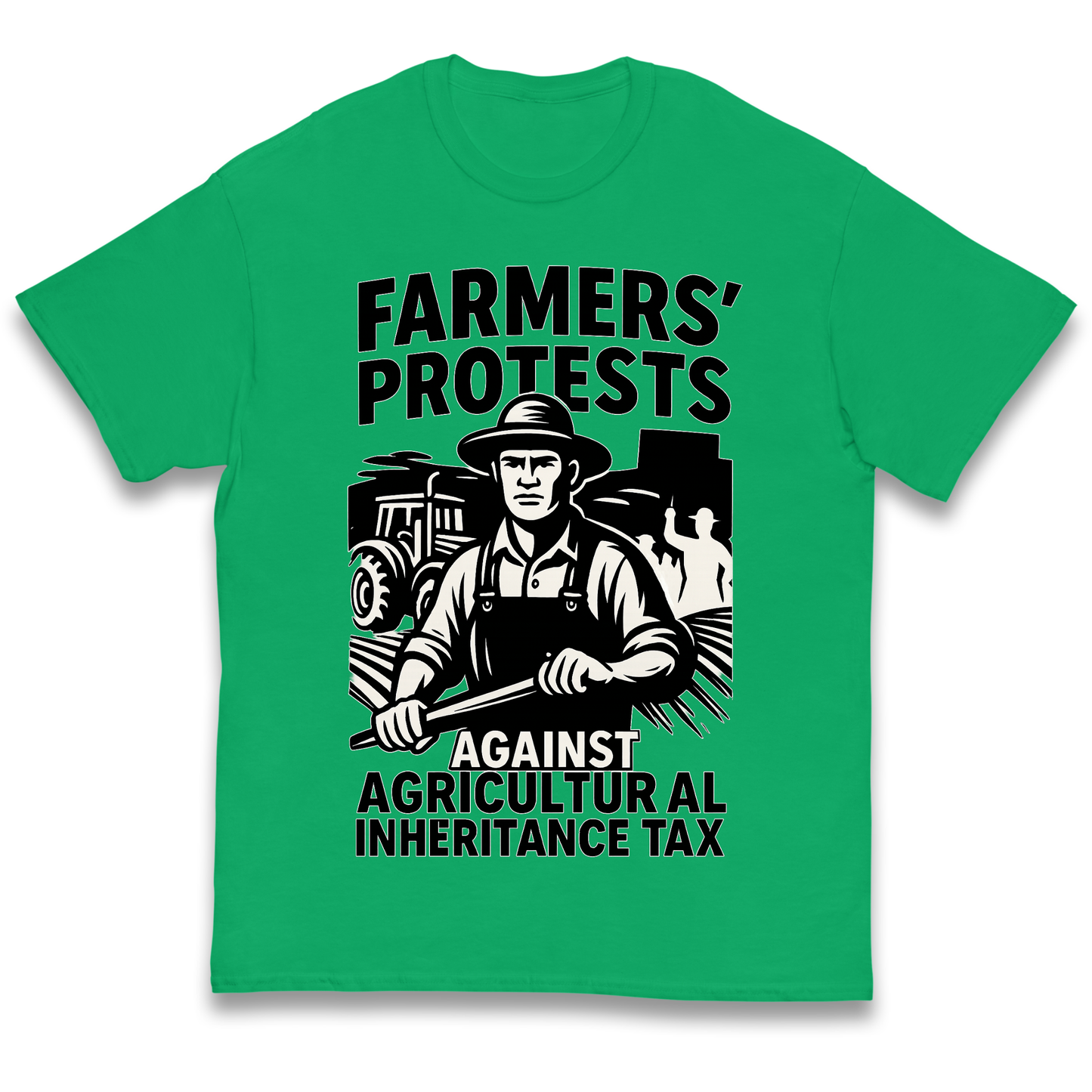 Farmers’ Protests Against Agricultural Inheritance Tax kids t shirt