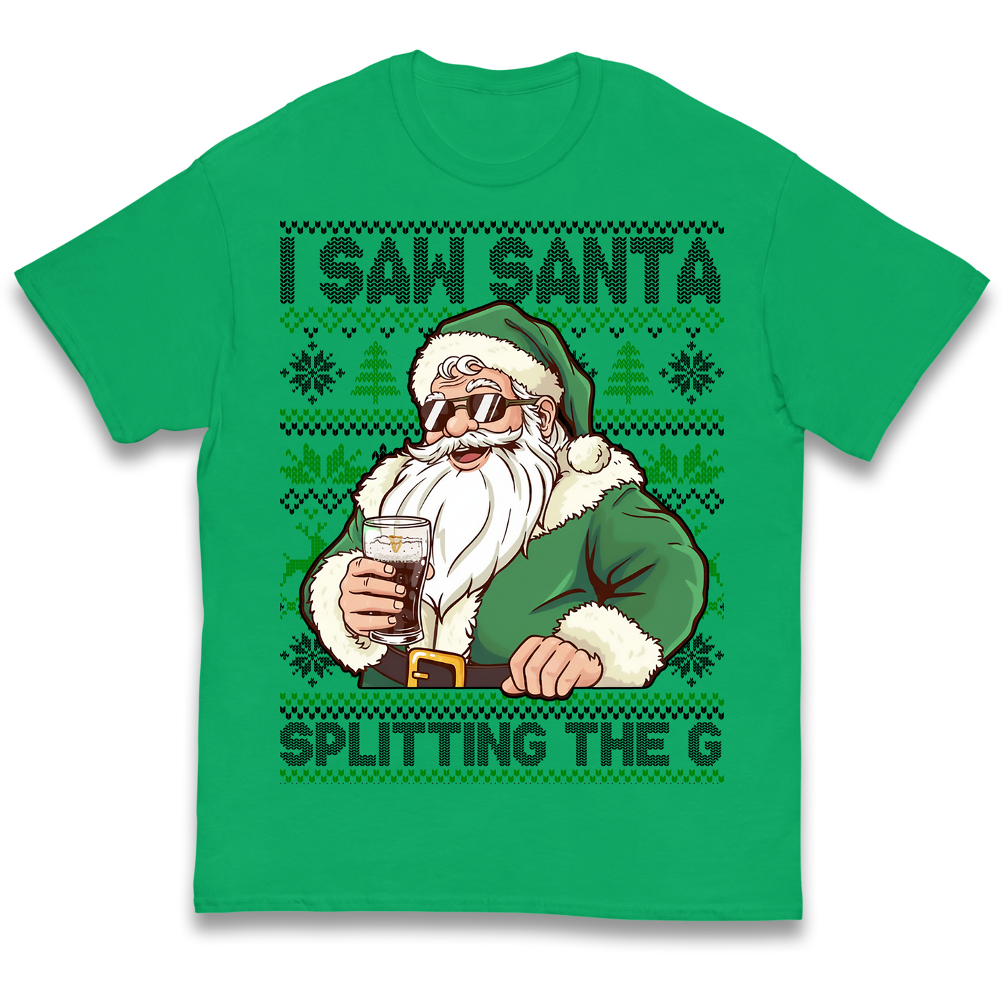 Santa Splitting The G Kids T Shirt