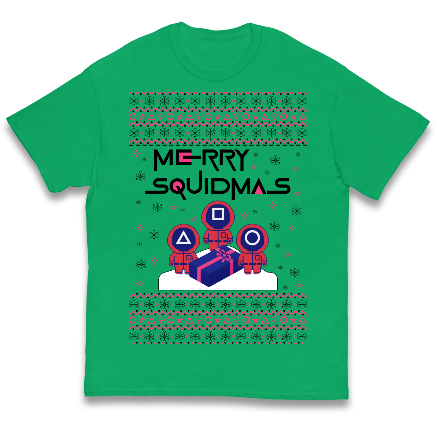Squid Games Christmas Kids T Shirt