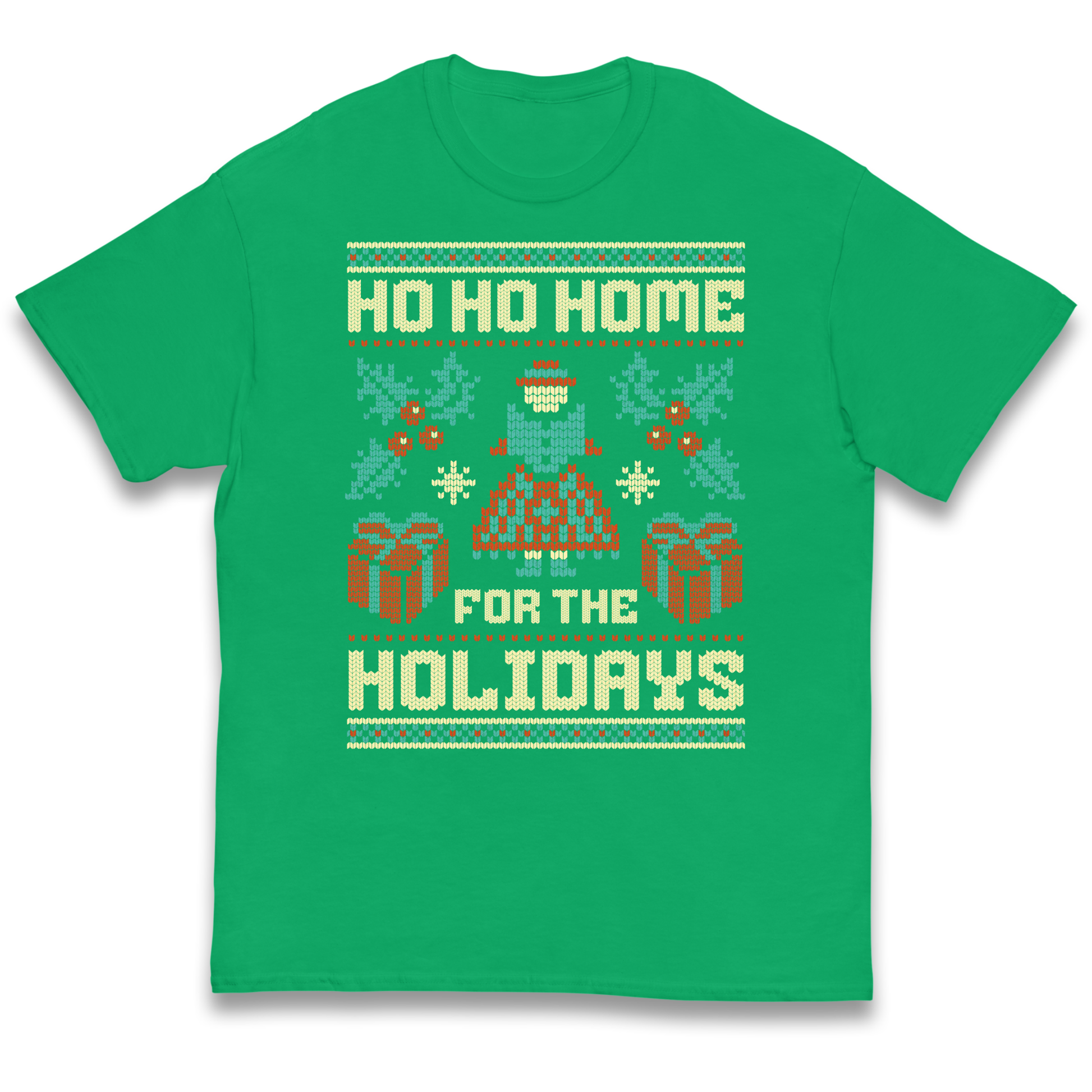 HO HO Home For the Holidays Christmas kids t shirt