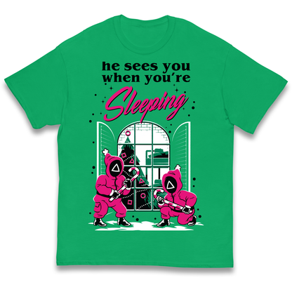Squid Games Xmas Kids T Shirt