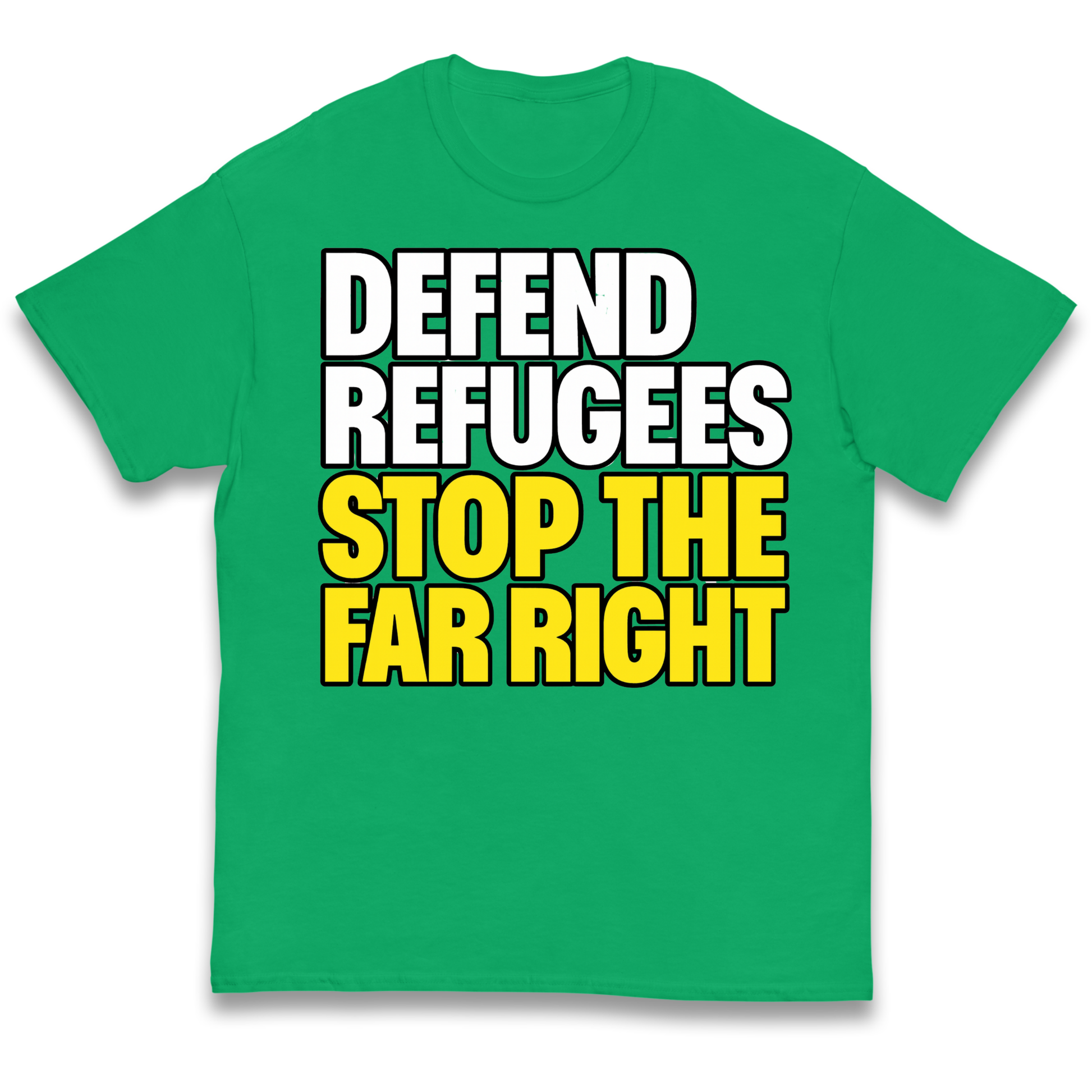 Defend Refugees Stop The Far Right kids t shirt