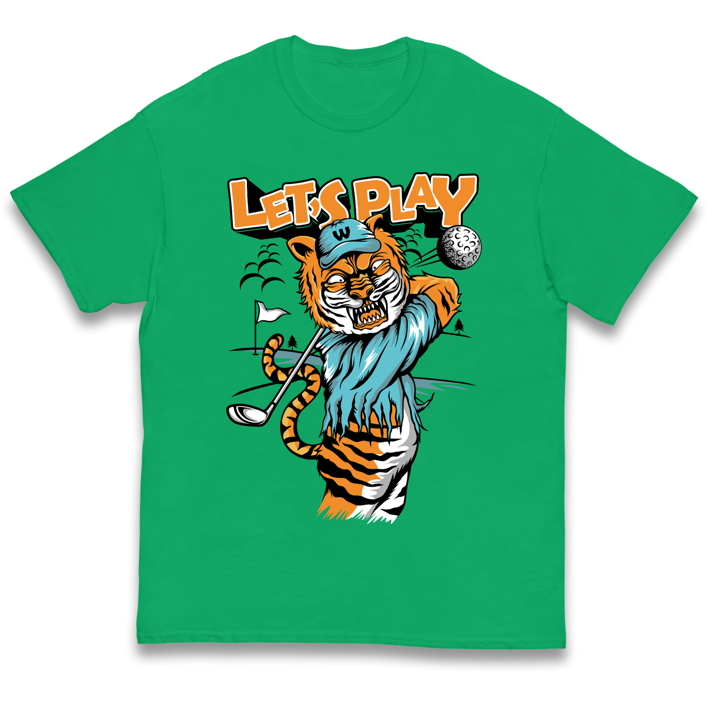 Lets Play Golf Tiger kids t shirt