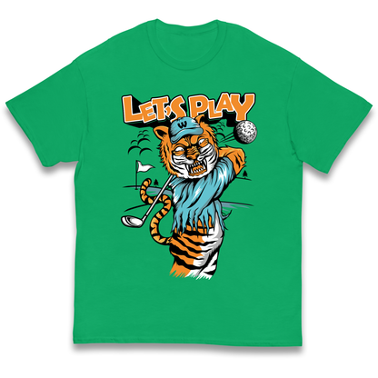 Lets Play Golf Tiger kids t shirt