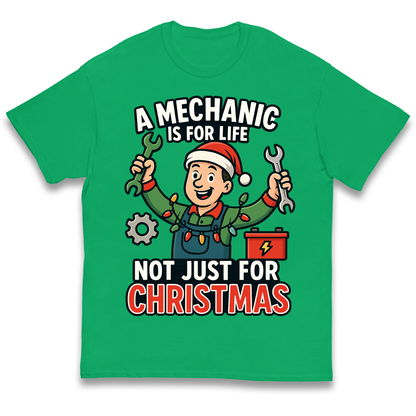 Mechanic Christmas Kids T Shirt