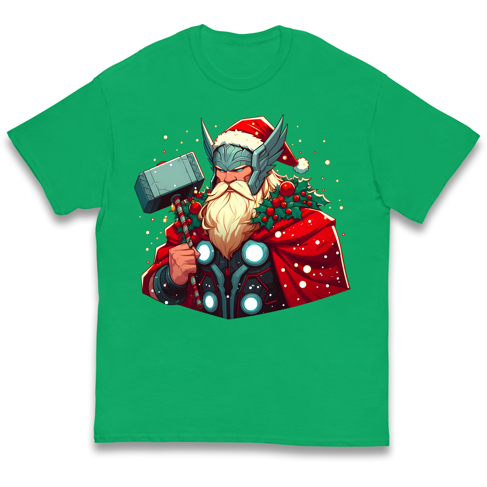 Viking Thor Santa kids t shirt