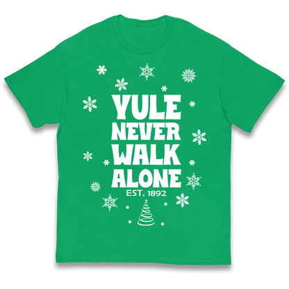 Yule Never Walk Alone Liverpool Christmas kids t shirt