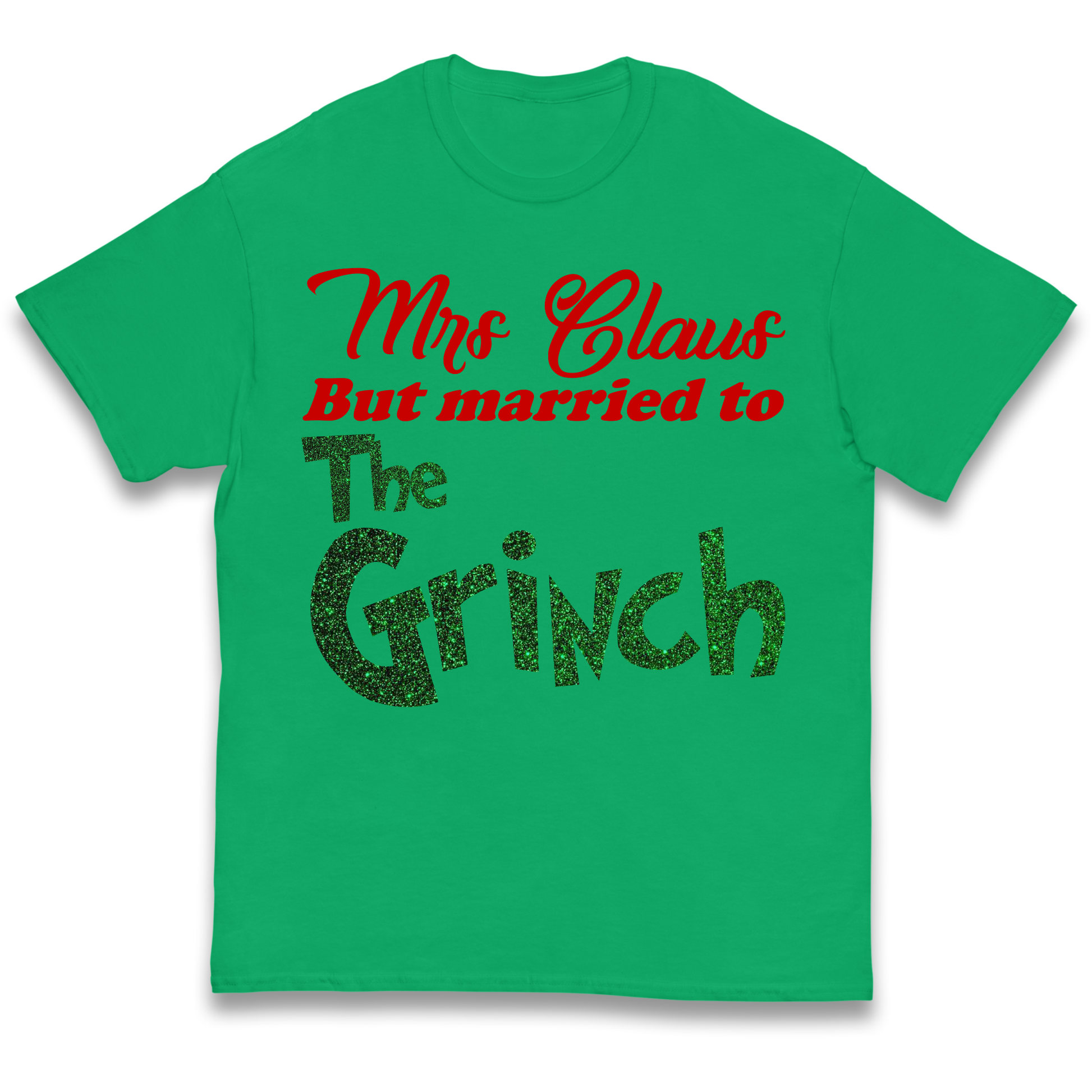 Mrs Claus But Married To The Grinch Christmas kids t shirt