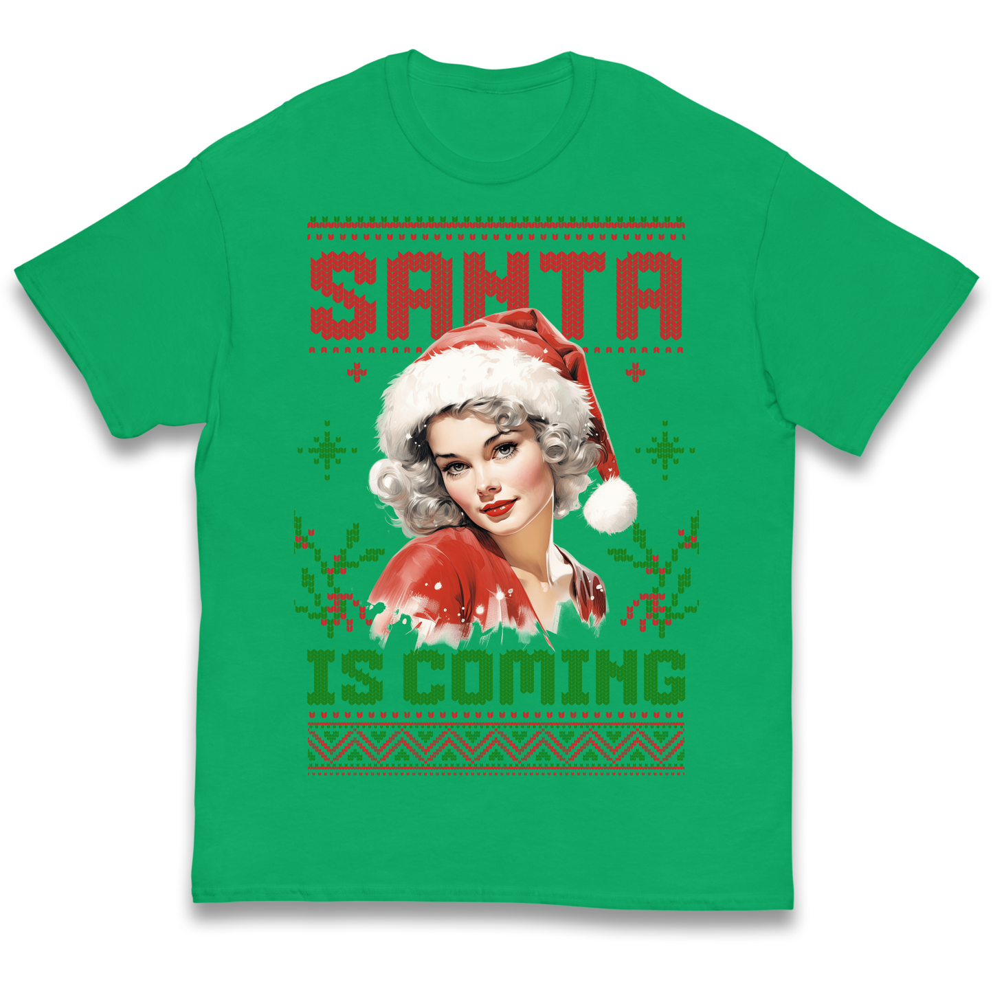 Santa is Coming Christmas kids t shirt