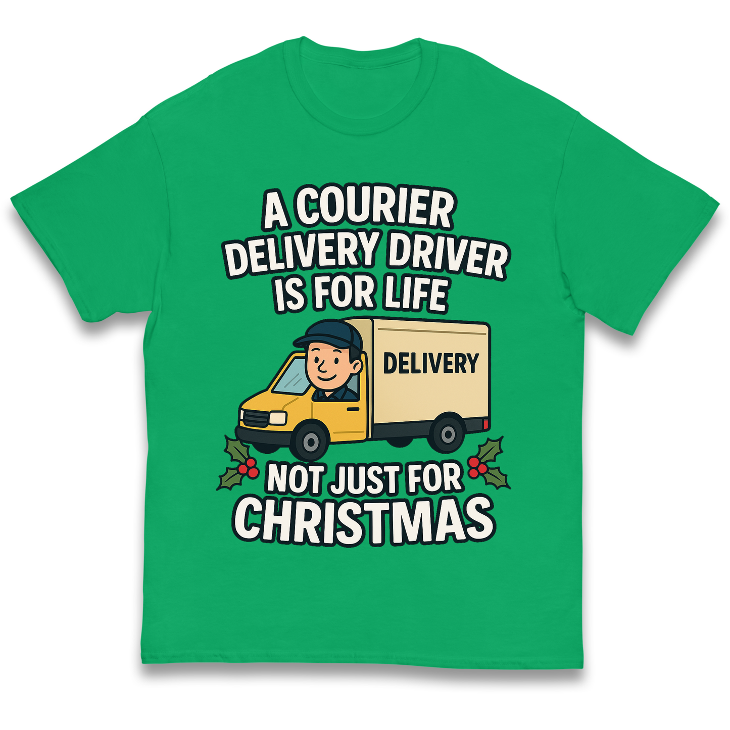 Courier Delivery Driver Christmas Kids T Shirt
