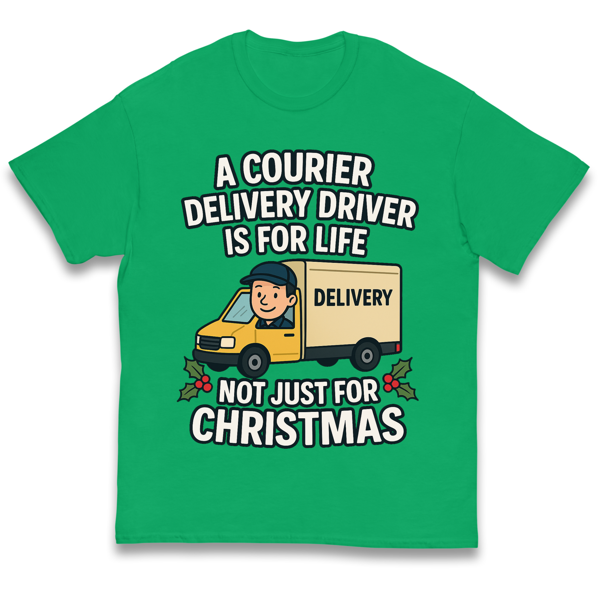 Courier Delivery Driver Christmas Kids T Shirt