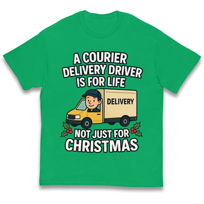 Courier Delivery Driver Christmas Kids T Shirt