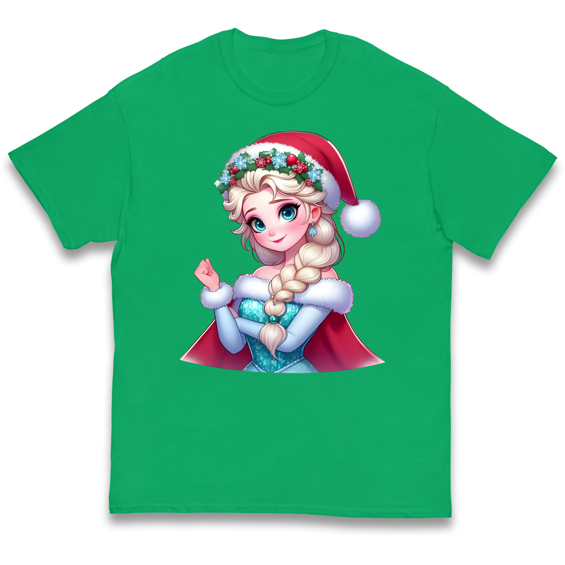 Elsa Frozen Santa kids t shirt