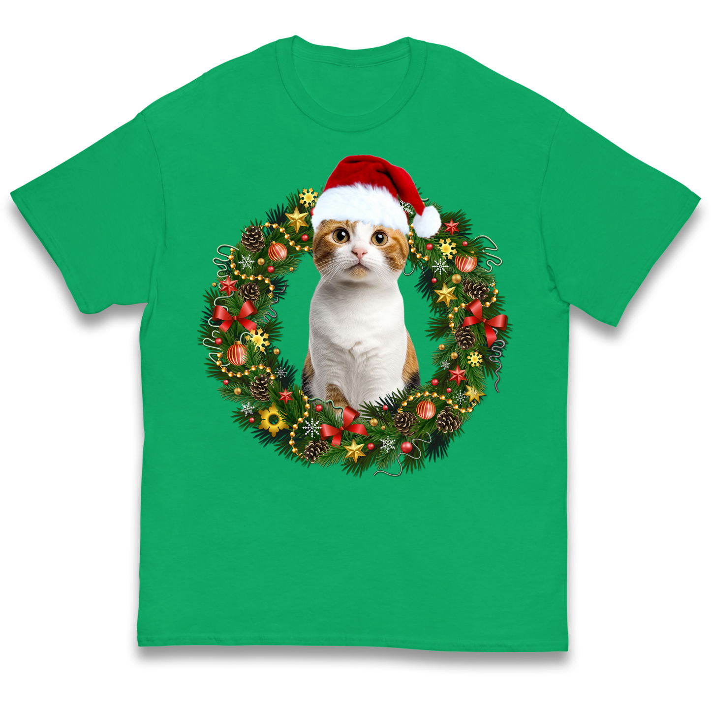 Cat Christmas kids t shirt