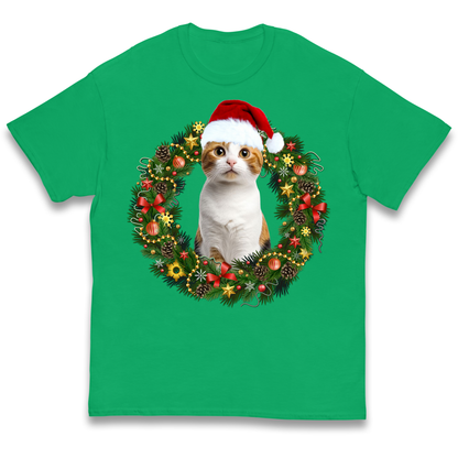 Cat Christmas kids t shirt