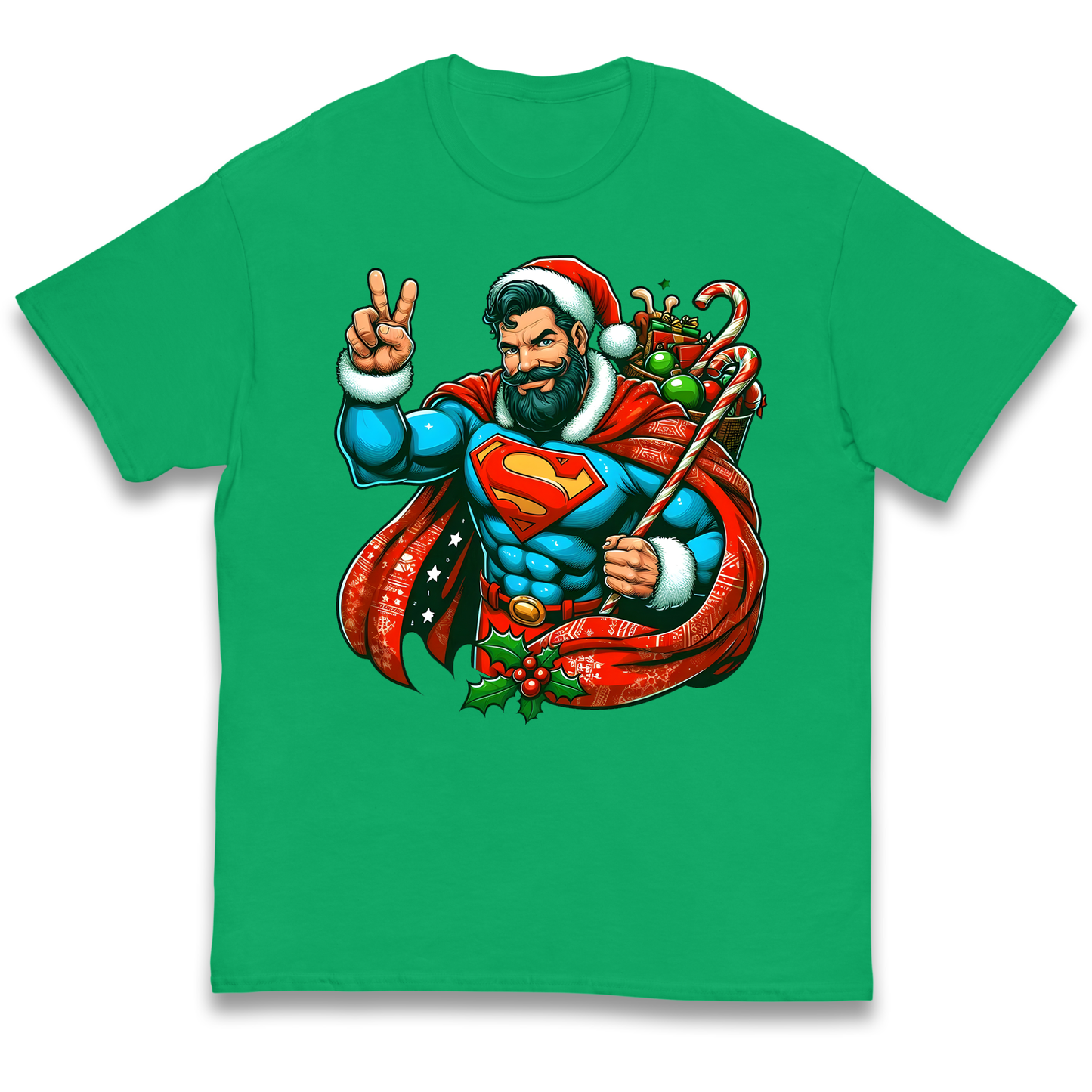 Superman Santa kids t shirt