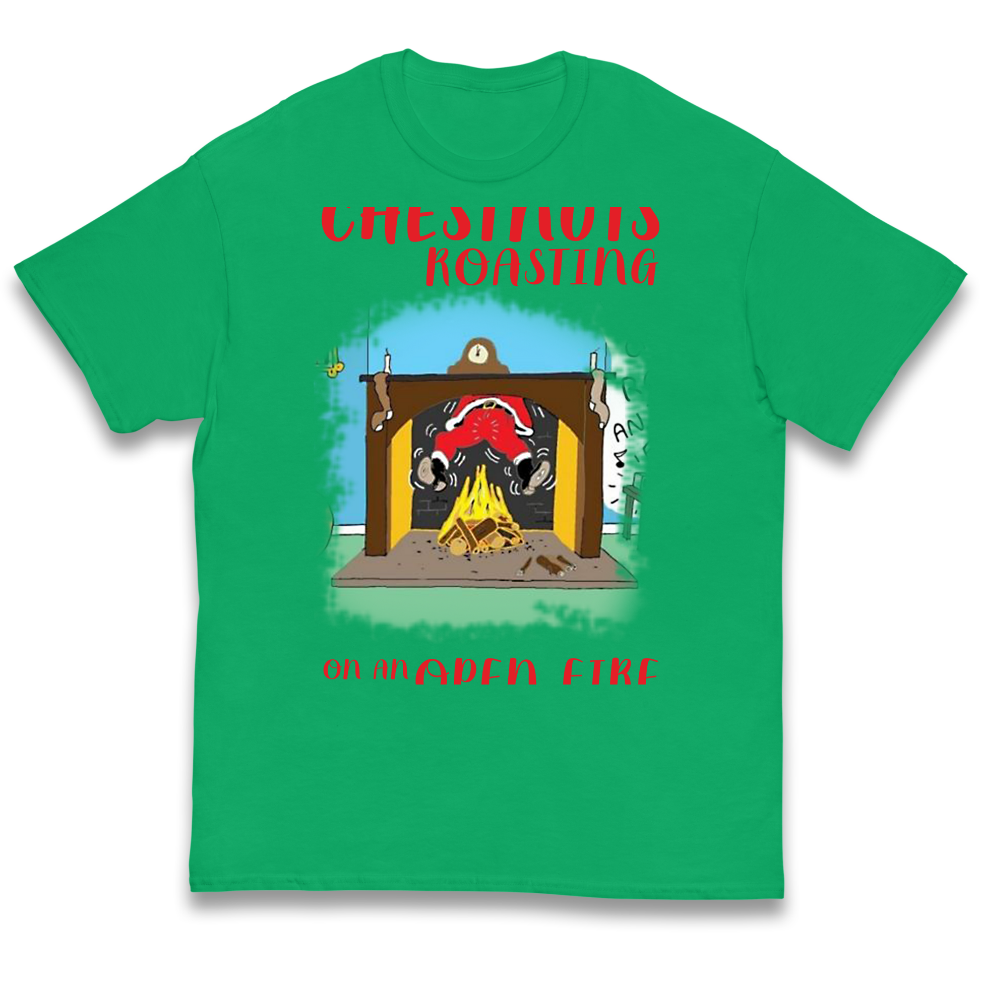 Chestnuts Roasting On An Open Fire Christmas kids t shirt