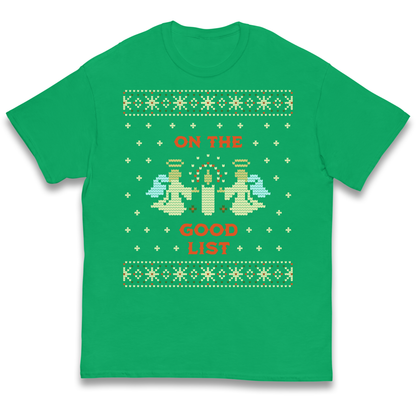 On The Good List Christmas kids t shirt
