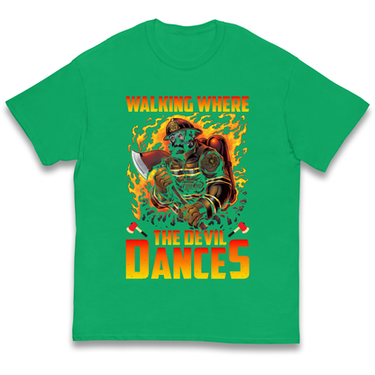 Walking Where The Devil Dances kids t shirt