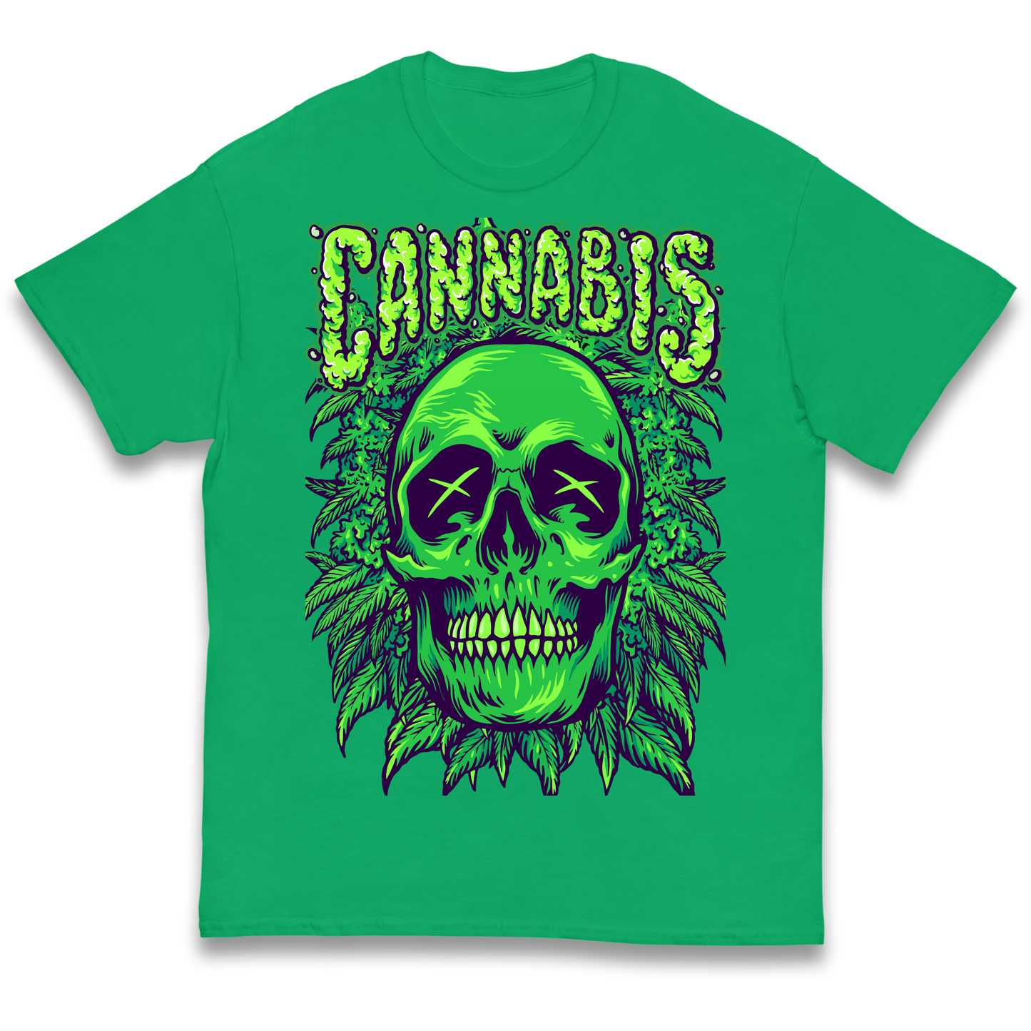 Cannabis Skull kids t shirt