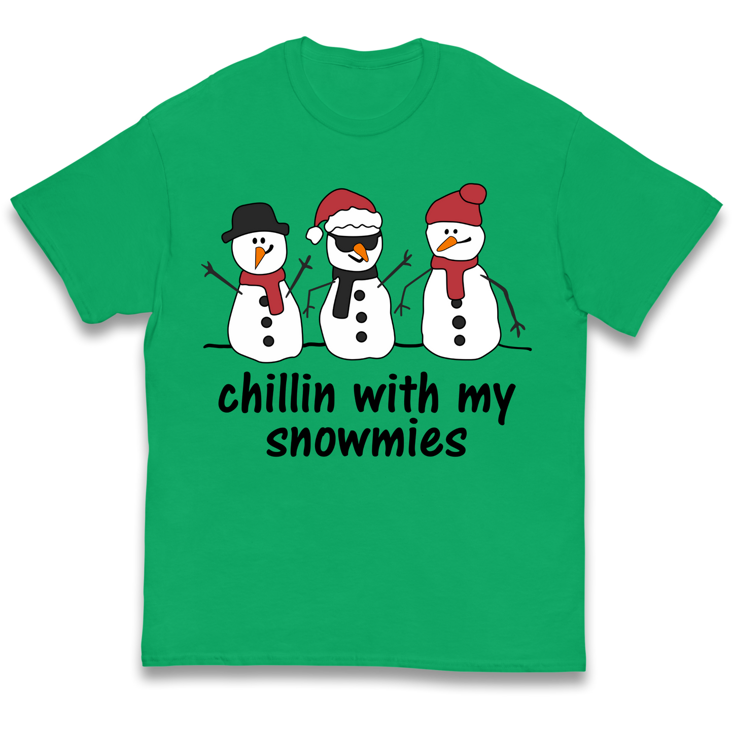 Chillin With My Snowmies kids t shirt