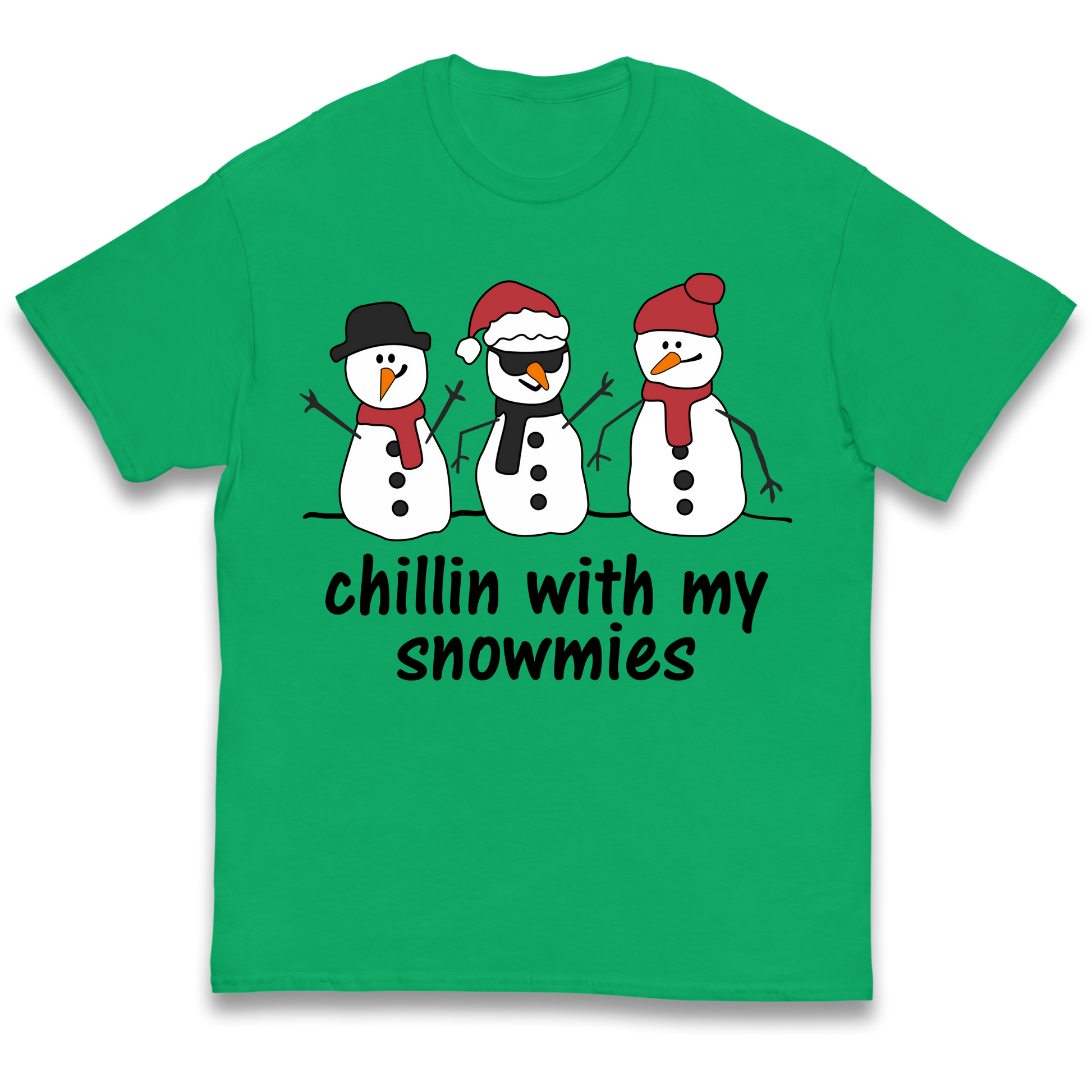 Chillin With My Snowmies kids t shirt