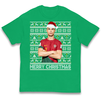 Merry Christmas Ronaldo kids t shirt