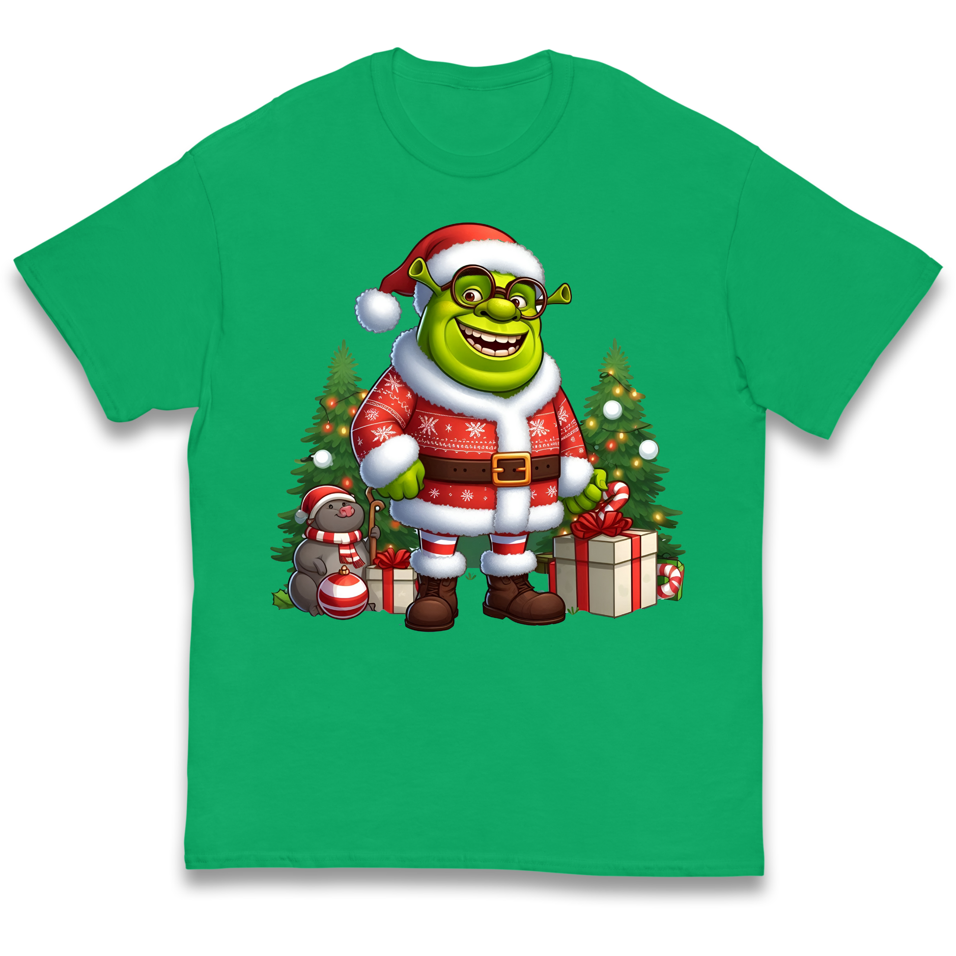 Shrek Santa Claus Presents kids t shirt